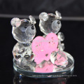 Crystal Collection lovely Bear con figuritas de corazón